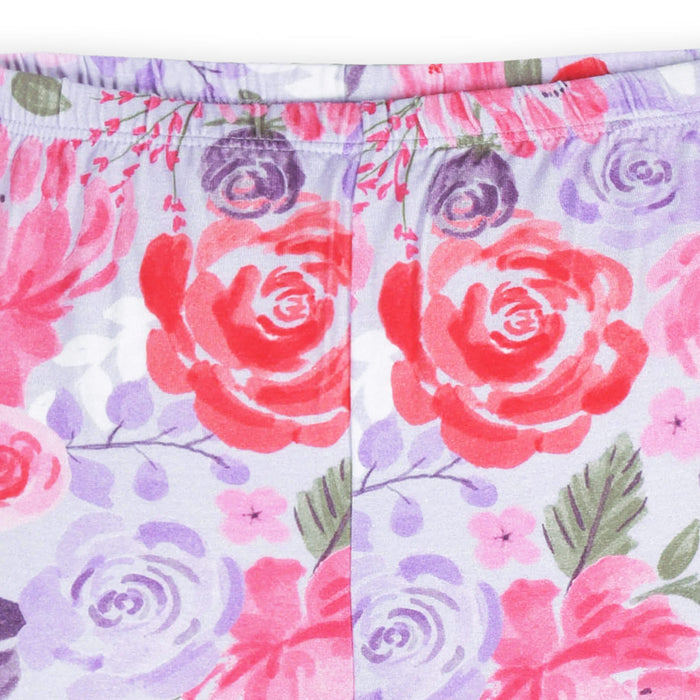 2-Piece Infant & Toddler Girls Lilac Garden Buttery-Soft Viscose Made from Eucalyptus Snug Fit Pajamas