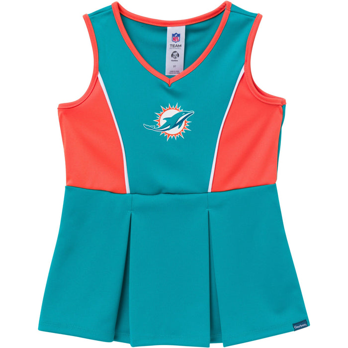 2-Piece Infant & Toddler Girls Miami Dolphins Dress and Panty Cover Set Dresses NFL