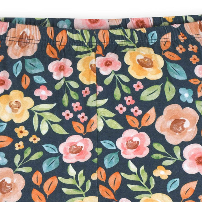 2-Piece Infant & Toddler Girls Midnight Floral Buttery-Soft Viscose Made from Eucalyptus Snug Fit Pajamas