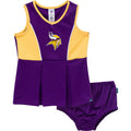 2-Piece Infant & Toddler Girls Minnesota Vikings Dress and Panty Cover Set Dresses NFL