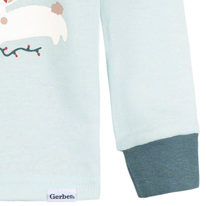 2-Piece Infant & Toddler Girls Mistletoe Snug Fitting Pajama Set Sleepwear Gerber®