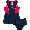 2-Piece Infant & Toddler Girls New England Patriots Dress and Panty Cover Set NFL NFL