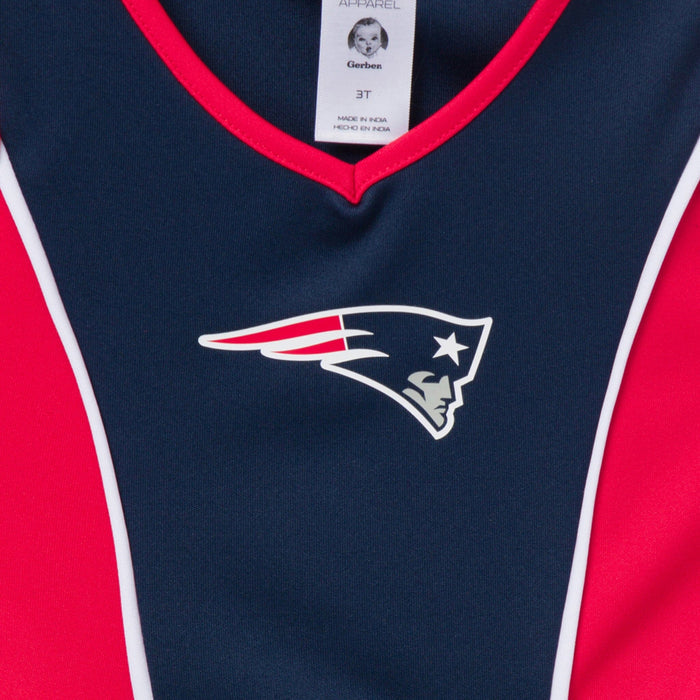 2-Piece Infant & Toddler Girls New England Patriots Dress and Panty Cover Set NFL NFL