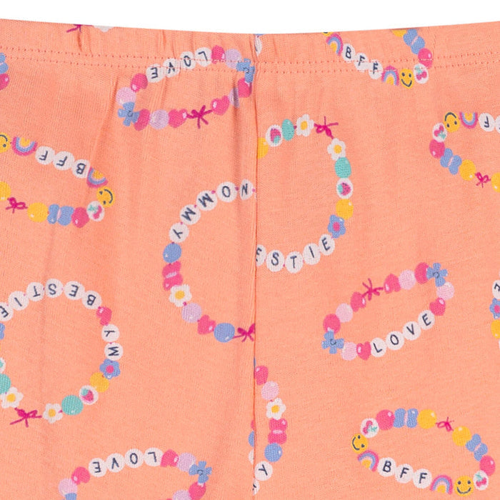 2-Piece Infant & Toddler Girls Peach Bracelets Cotton Pajama Set sleepwear Gerber®