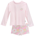 2-Piece Infant & Toddler Girls Peonies Rashguard Set Swimwear Gerber®