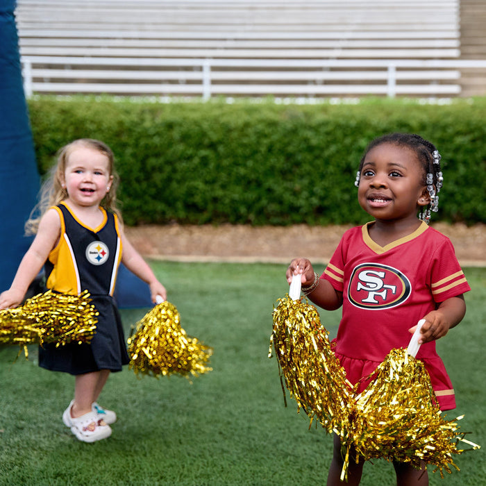2-Piece Infant & Toddler Girls Pittsburgh Steelers Cheer Dress Set NFL NFL
