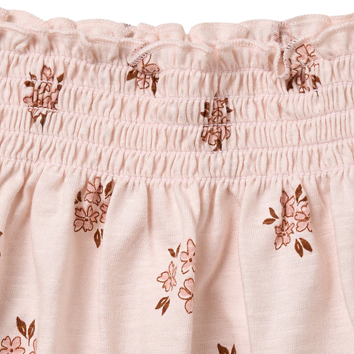 2-Piece Infant & Toddler Girls Rose Floral Smocked Sleeveless Top & Wide Leg Shorts Bundle outfits Modern Moments™ by Gerber®