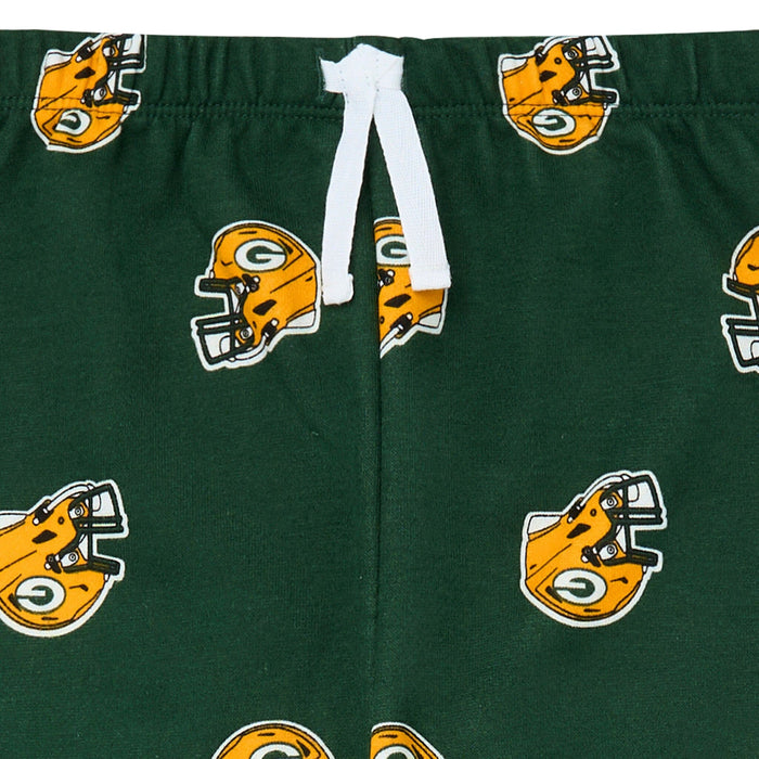 2-Piece Infant & Toddler Neutral Green Bay Packers Sweatshirt and Pant Set Outfits & Sets NFL