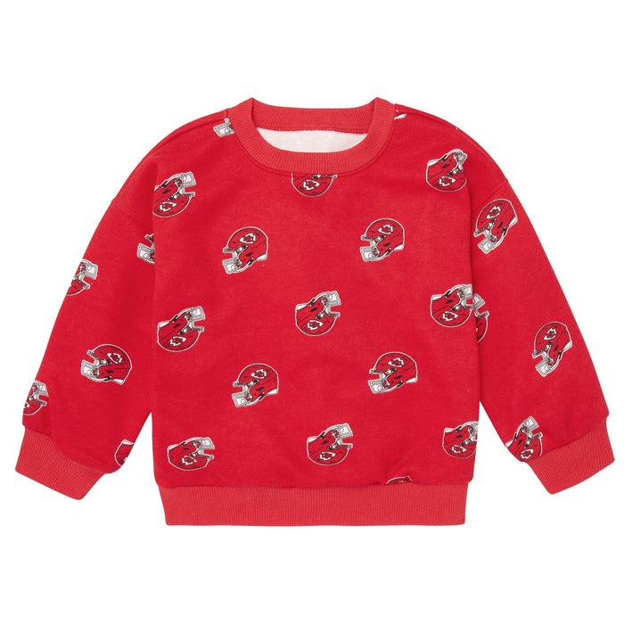 2-Piece Infant & Toddler Neutral Kansas City Chiefs Sweatshirt and Pant Set Outfits & Sets NFL