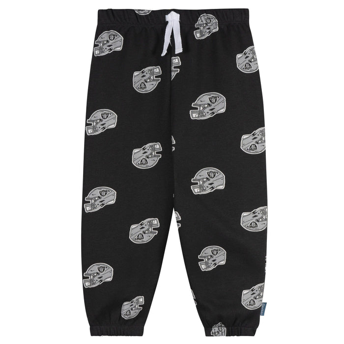 2-Piece Infant & Toddler Neutral Las Vegas Raiders Sweatshirt and Pant Set Outfits & Sets NFL