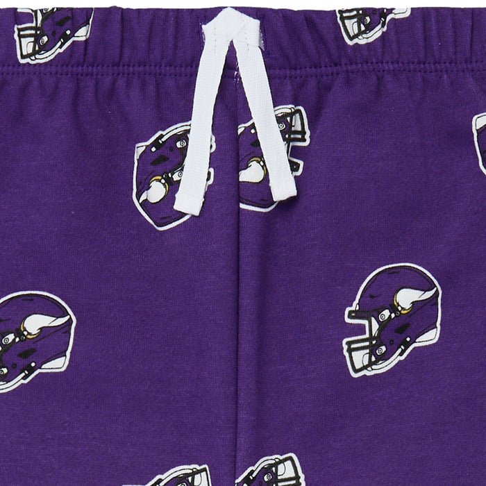 2-Piece Infant & Toddler Neutral Minnesota Vikings Sweatshirt and Pant Set Outfits & Sets NFL