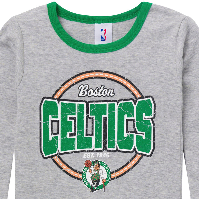 2-Piece Infant & Toddler Neutral Boston Celtics Snug Fit Pajamas Sleepwear Gerber®