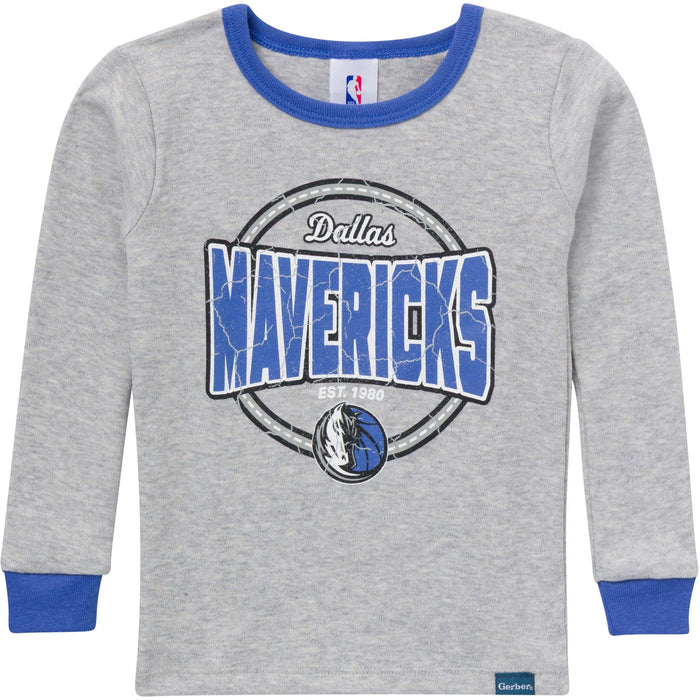 2-Piece Infant & Toddler Neutral Dallas Mavericks Snug Fit Pajamas Sleepwear Gerber®