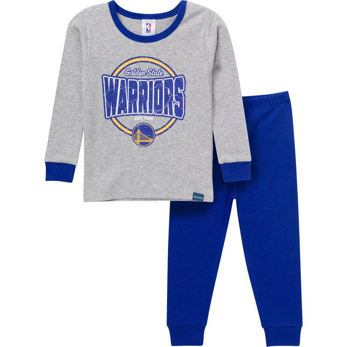 2-Piece Infant & Toddler Neutral Golden State Warriors Snug Fit Pajamas Sleepwear Gerber®