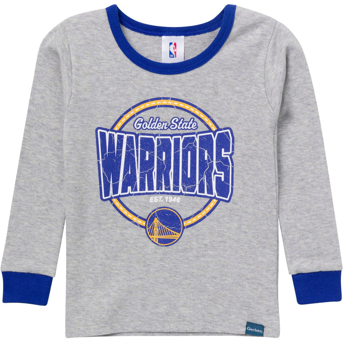 2-Piece Infant & Toddler Neutral Golden State Warriors Snug Fit Pajamas Sleepwear Gerber®