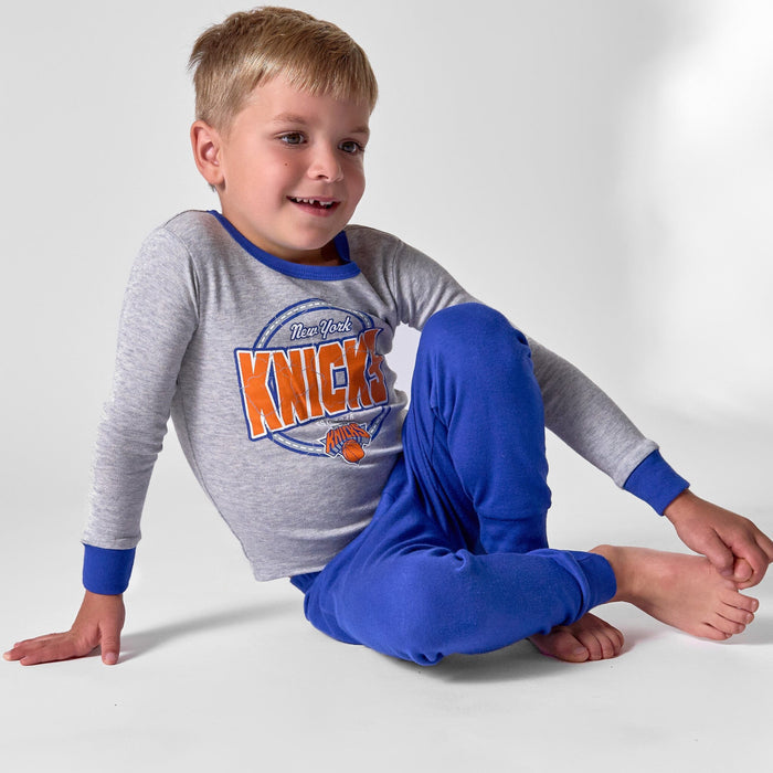2-Piece Infant & Toddler Neutral New York Knicks Snug Fit Pajamas NBA NBA®