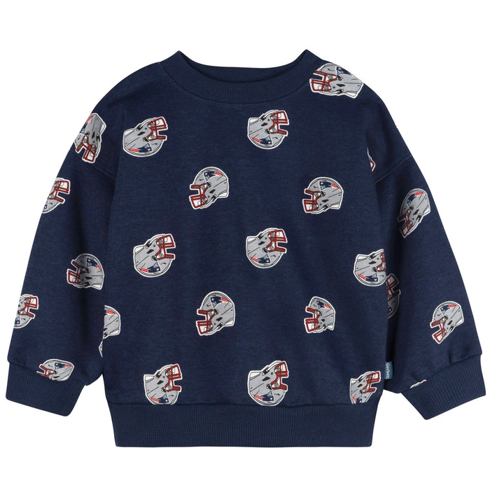2-Piece Infant & Toddler Neutral New England Patriots Sweatshirt and Pant Set Outfits & Sets NFL