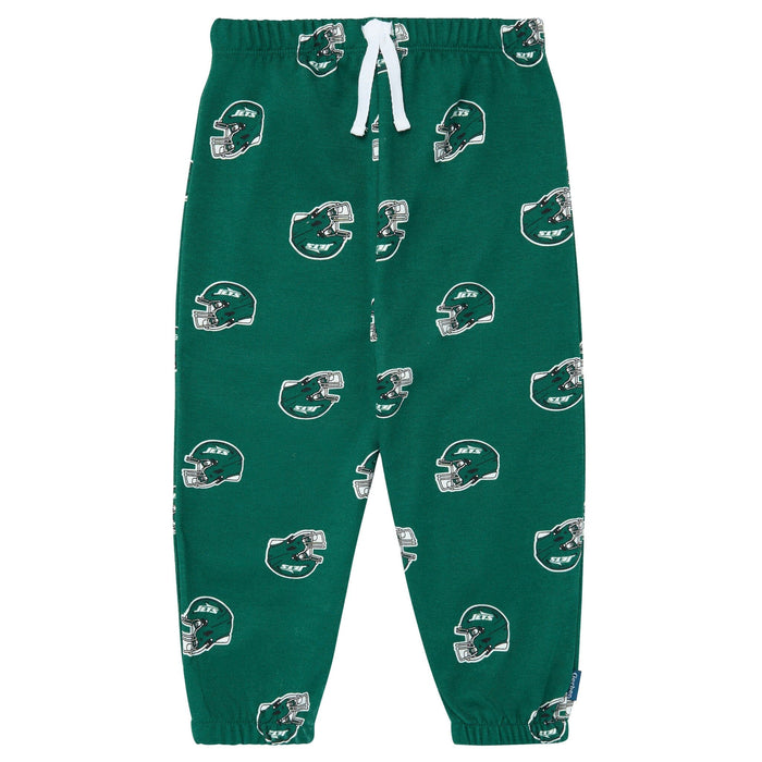 2-Piece Infant & Toddler Neutral New York Jets Sweatshirt and Pant Set Outfits & Sets NFL