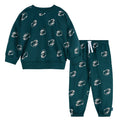 2-Piece Infant & Toddler Neutral Philidelphia Eagles Sweatshirt and Pant Set Outfits & Sets NFL