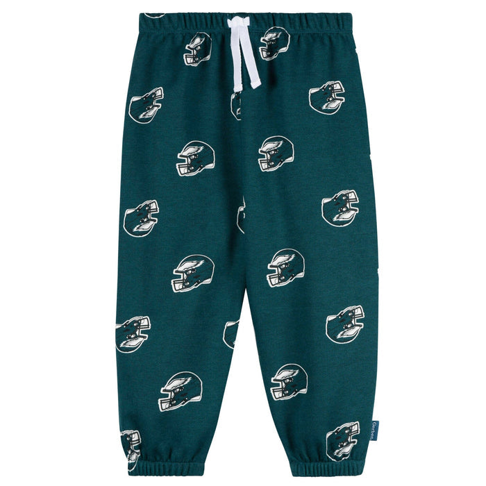 2-Piece Infant & Toddler Neutral Philidelphia Eagles Sweatshirt and Pant Set Outfits & Sets NFL