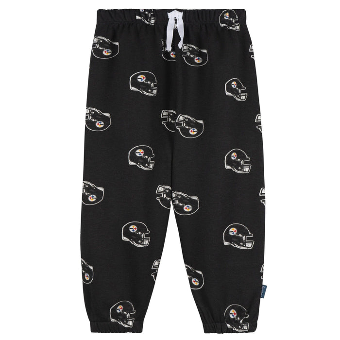 2-Piece Infant & Toddler Neutral Pittsburgh Steelers Sweatshirt and Pant Set Outfits & Sets NFL