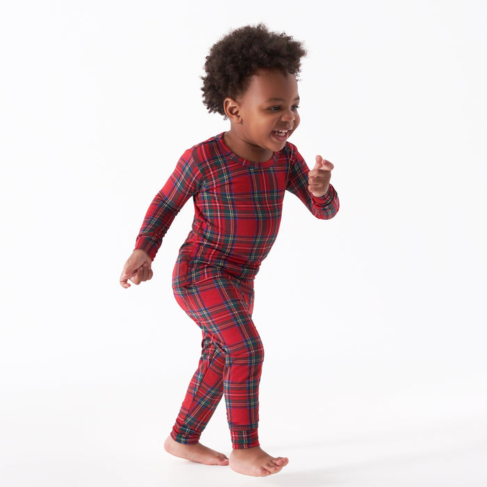 2-Piece Infant & Toddler Stewart Plaid Buttery-Soft Viscose Made from Eucalyptus Snug Fit Pajamas