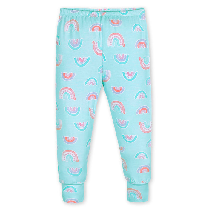 2-Piece Infant & Toddler Rainbow Sky Buttery Soft Viscose Made from Eucalyptus Snug Fit Pajamas