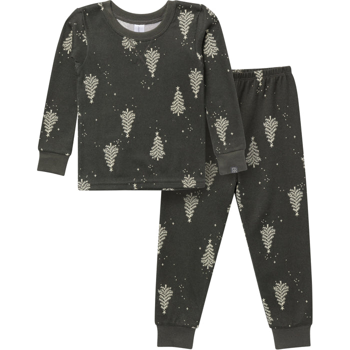 2-Piece Toddler & Kids Green Christmas Tree Snug Fitting Footless Pajama Set sleepwear modern moments™ by Gerber®