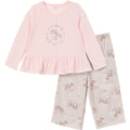 2-Piece Toddler Girls Deer Peplum Pajama Set