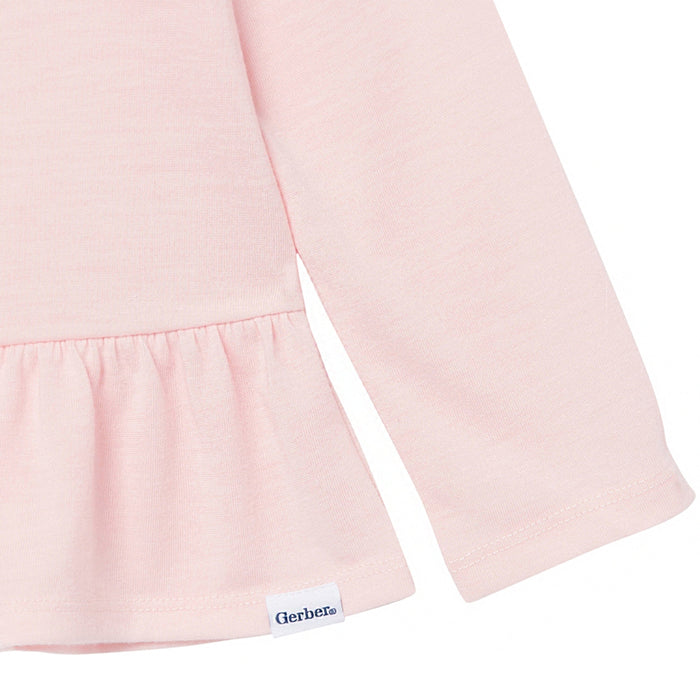2-Piece Toddler Girls Deer Peplum Pajama Set