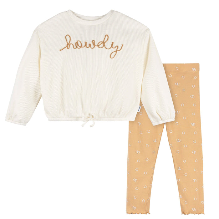 2-Piece Toddler Girls Horseshoes Top and Legging Set Outfits & Sets Gerber®