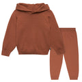 2-Piece Toddler Girls Md Brown Sweater Knit Hoodie Set Outfits & Sets Modern Moments™ by Gerber®
