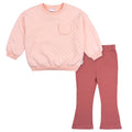 2-Piece Toddler Girls Pink Quilted Top & Flare Legging Set outfits Gerber®