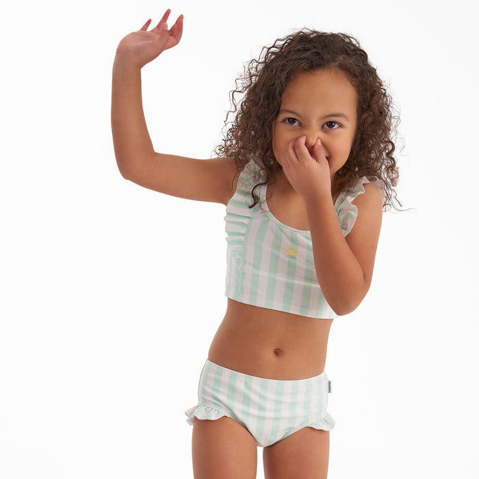 2-Piece Toddler Girls Stripe Swimsuit