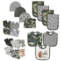 21-Piece Baby Boys Bear Terry Bib, Burpcloth, Mittens, Cap and Bootie Sock Set-Gerber Childrenswear
