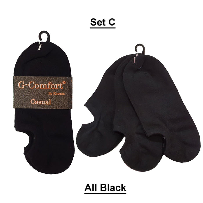 3-in-1 Loafer Ankle Cotton Socks - Kawata House of Socks