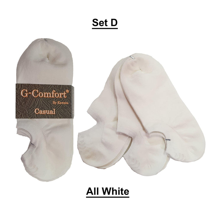 3-in-1 Loafer Ankle Cotton Socks - Kawata House of Socks