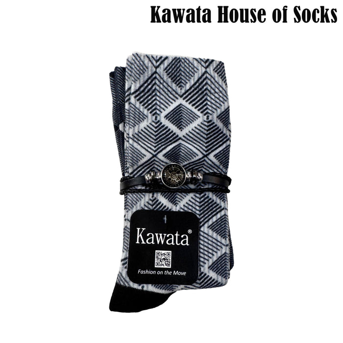 3-in-1 Motif Designs Bundle Mid-Calf Socks EU38-EU43 ( Set C )
