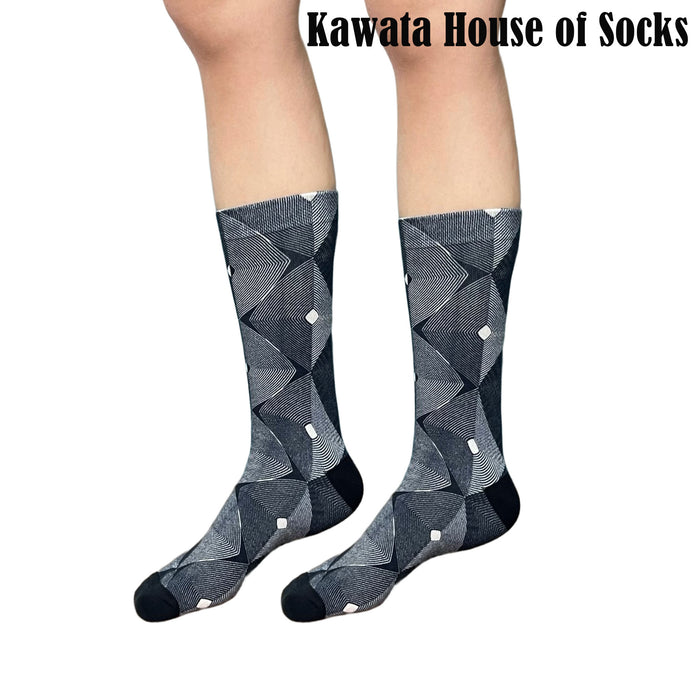 3-in-1 Motif Designs Bundle Mid-Calf Socks EU38-EU43 ( Set C )