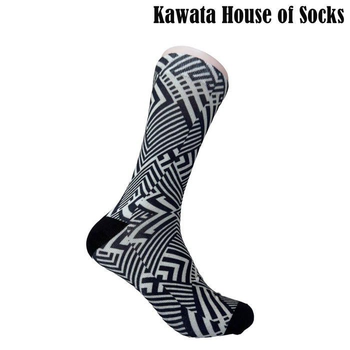 3-in-1 Motif Designs Bundle Mid-Calf Socks EU38-EU43 ( Set D )