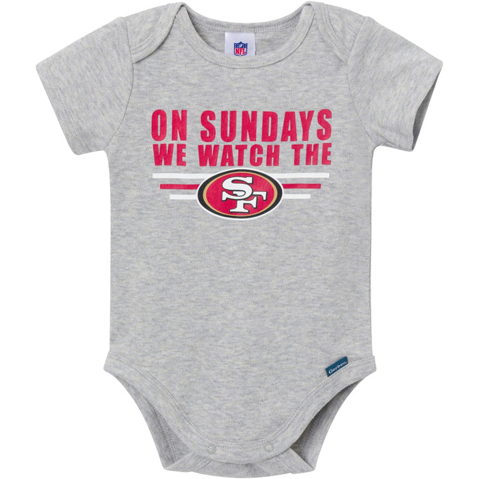 3-Pack Baby Boys 49Ers Bodysuit Set NFL NFL