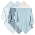 3-Piece Baby Boys Blue Hooded Towel Bath Gerber®