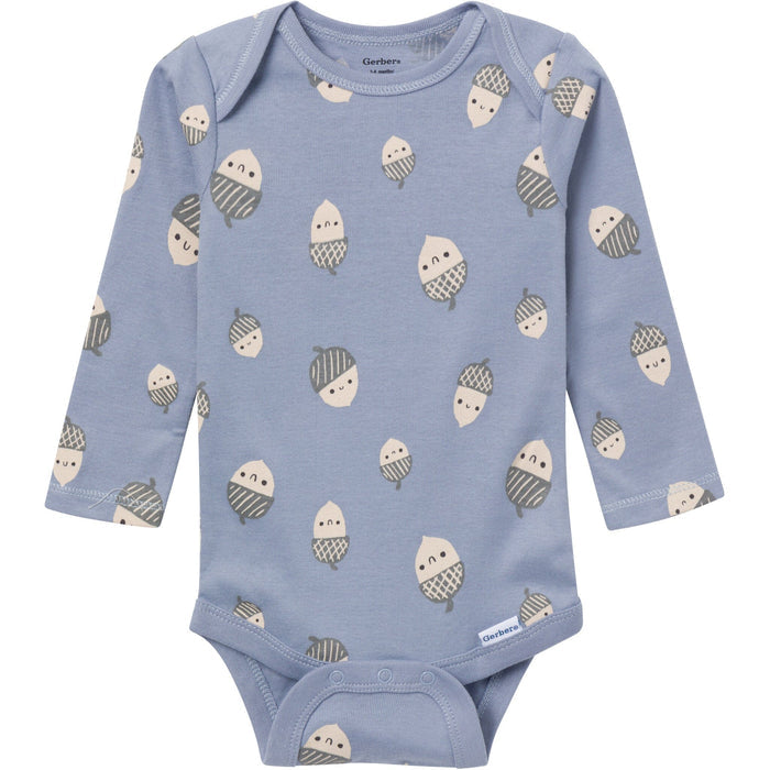 3-Pack Baby Boys Born To Be Wild Long Sleeve Onesies® Bodysuits Onesies Bodysuits Gerber®