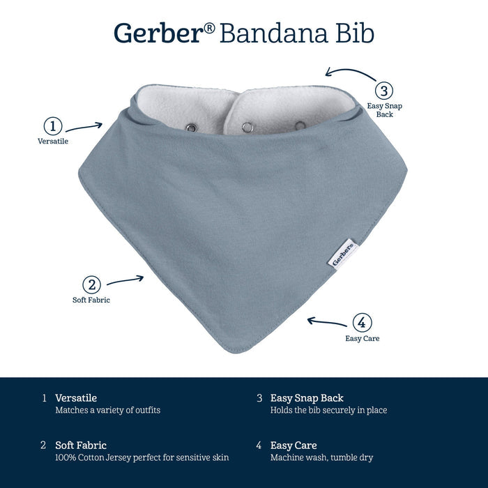 3-Pack Baby Boys Buffalo Bandana Bib Bibs & Burp Cloths Gerber®