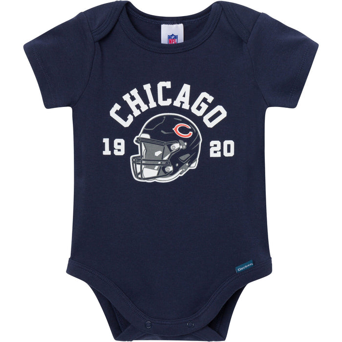 3-Pack Baby Boys Chicago Bears Bodysuit Set NFL NFL