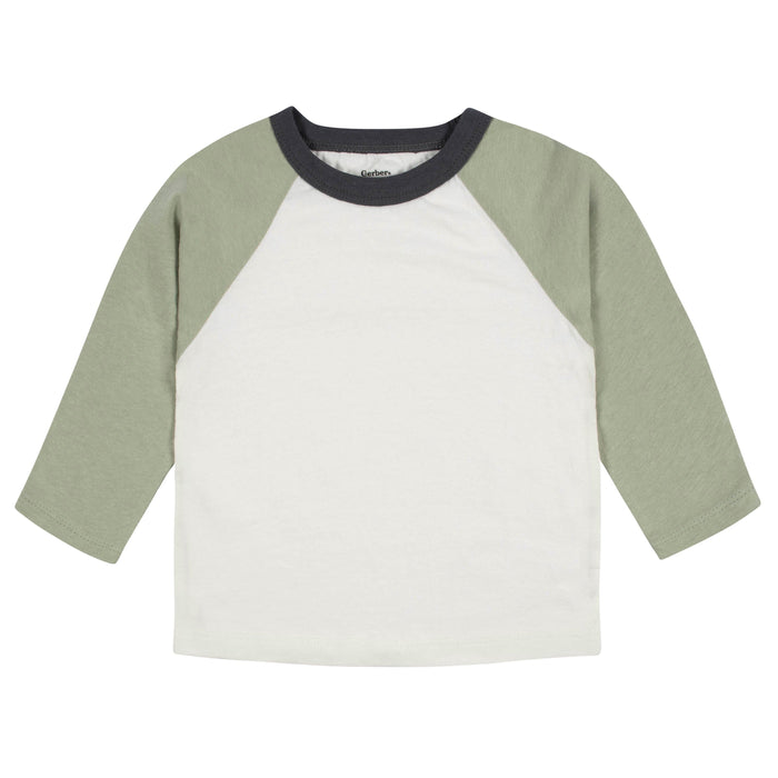 3-Pack Baby & Toddler Boys Color Me Camo Long Sleeve Baseball Tees-Gerber Childrenswear
