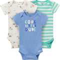 3-Pack Baby Boys Cool Dude Short Sleeve Onesies® Bodysuits Onesies Bodysuits Gerber®