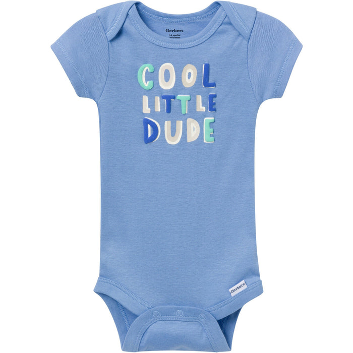 3-Pack Baby Boys Cool Dude Short Sleeve Onesies® Bodysuits Onesies Bodysuits Gerber®
