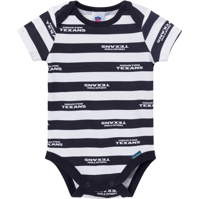 3-Pack Baby Boys Houston Texans Bodysuit Set Onesies Bodysuits NFL
