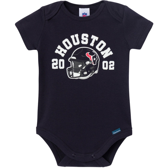 3-Pack Baby Boys Houston Texans Bodysuit Set Onesies Bodysuits NFL